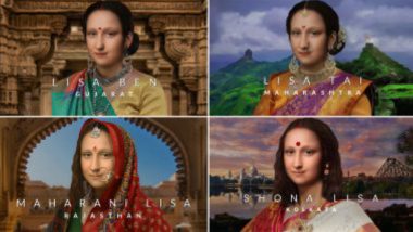 Mona Lisa Gets An Indian Makeover!: বঙ্গ ললনা থকে রাজস্থানের রানি, মারাঠি কন্যা থেকে দাক্ষিণাত্যের আয়না; গোটা ভারত যেন মোনালিসার অঙ্গে! (দেখুন ছবি)